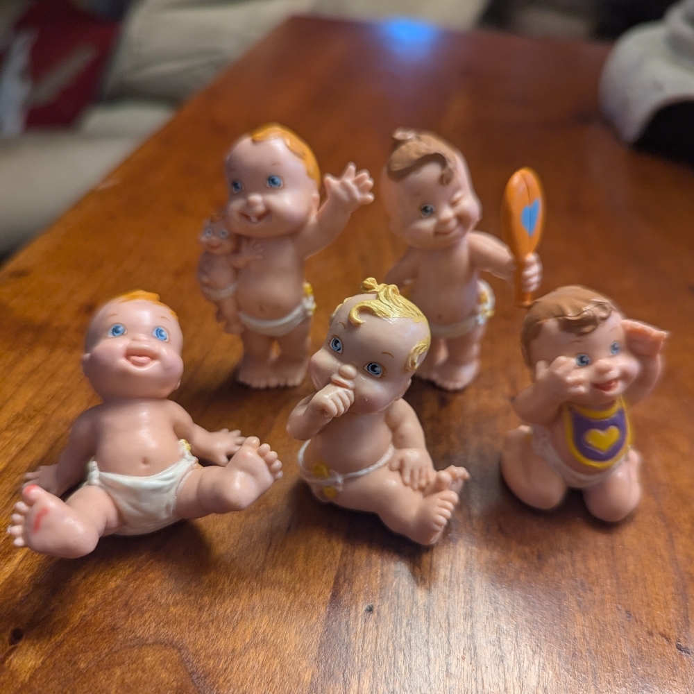 Galoob Magic Diaper Babies Adorable Baby Figurine Set Multicolor #6,7,8,9,10